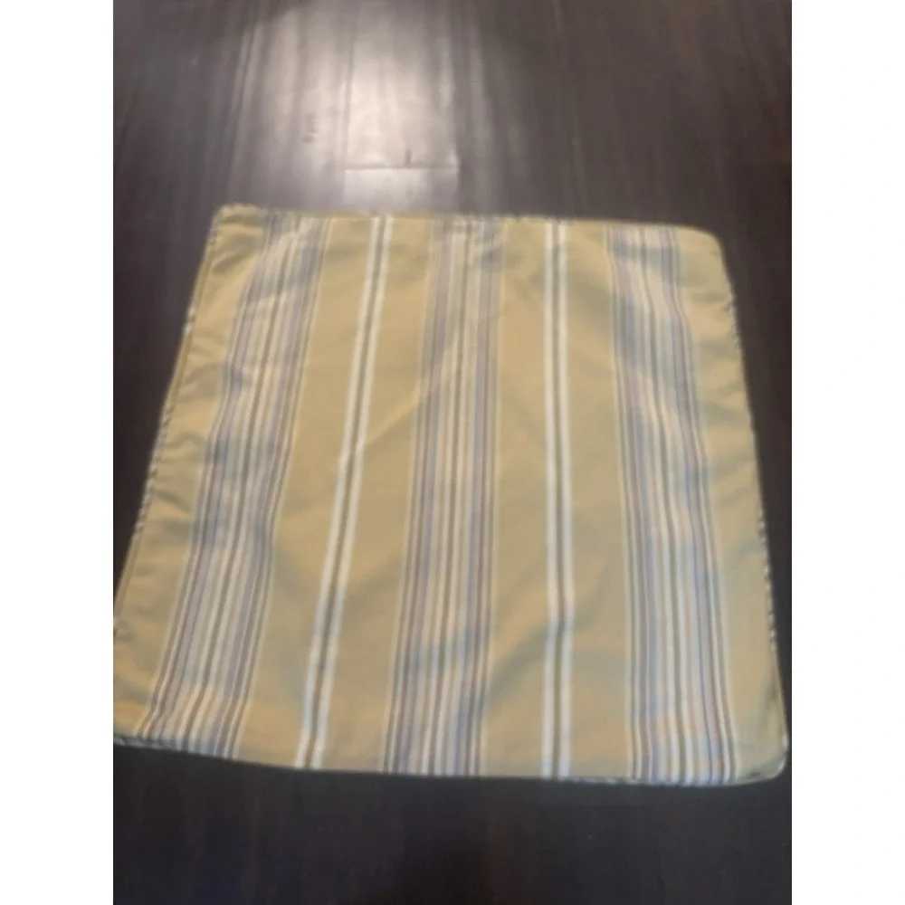 Pottery Barn Striped White & Tan Striped‎ Pillow Cover 20